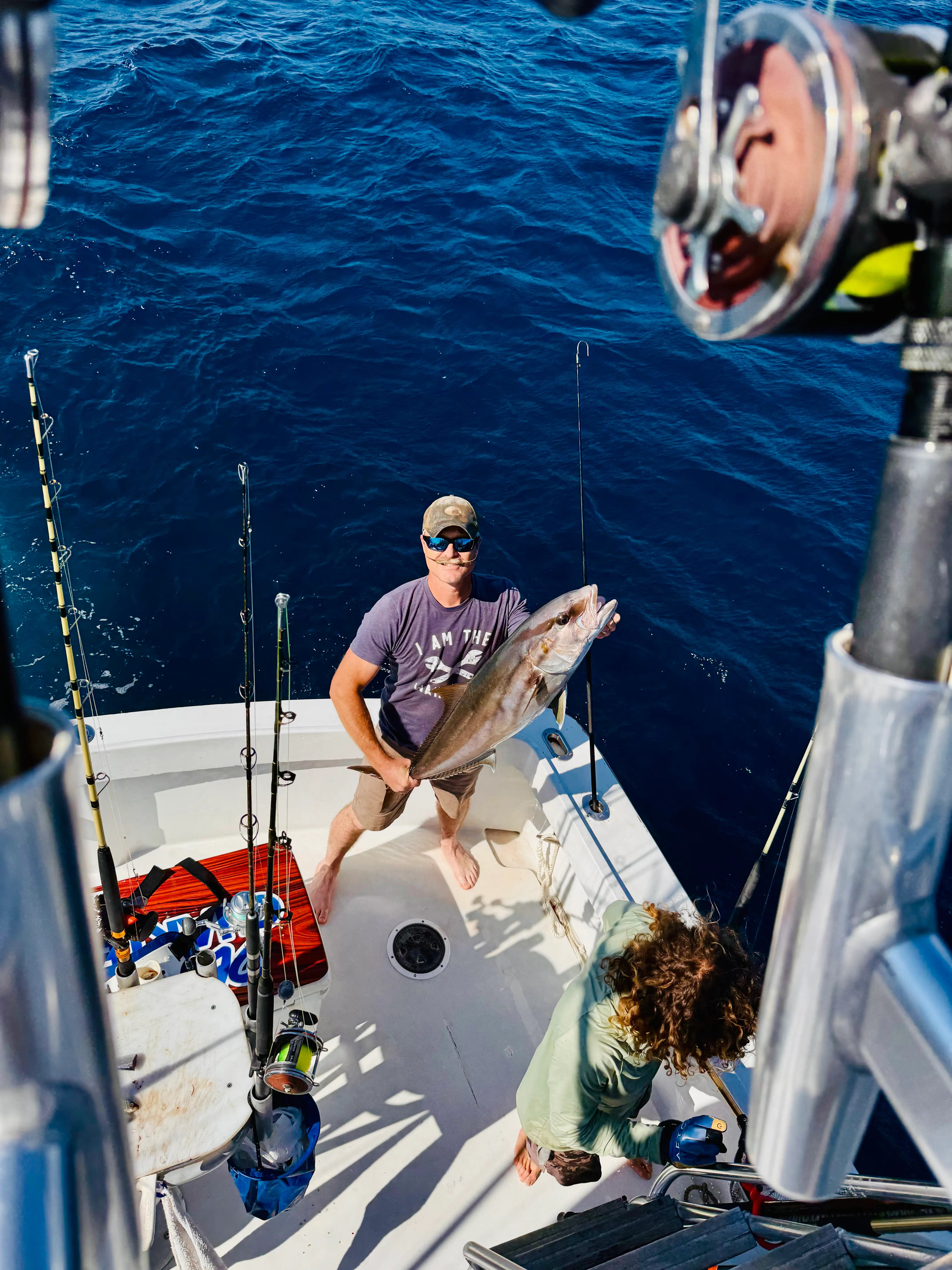 Bottom fishing for red snapper on Deep South Charters Orange Beach Alabama